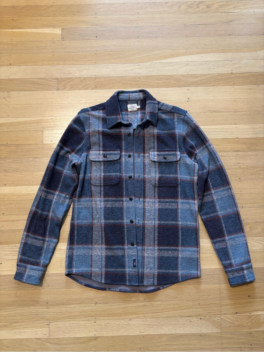 Faherty Men’s Legend Sweater Shirt - Blue Plaid